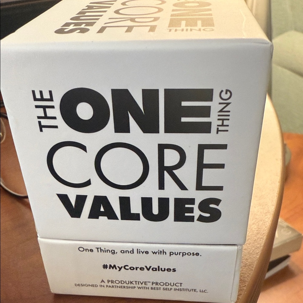 The ONE Thing Core Values Box